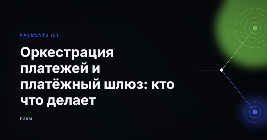 Обложка статьи «Оркестрация платежей и платёжный шлюз: кто что делает», рубрика Payments 101